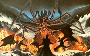 Ungoliant scacciata dai Balrog